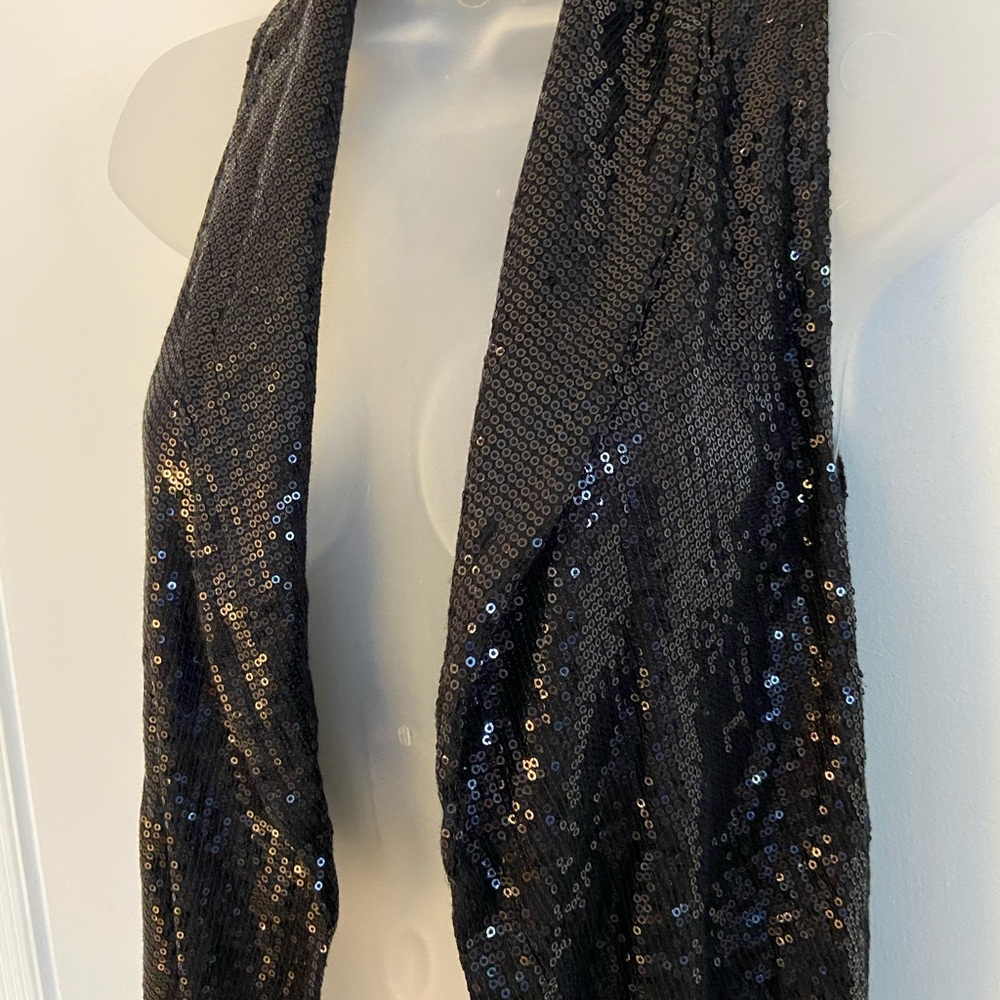 H&M Black Sequence Best Low in front high back